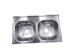 FREGADERO DOBLE C/BRILLO 33X19X7 1H TEKA