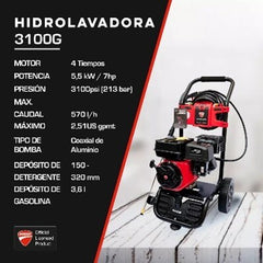 BOMBA LAV PRES DPW3100G  3100PSI