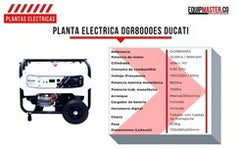 PLANTA ELECTRICA DUCATI 8000ES
