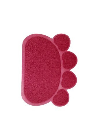 ALFOMBRA 45-60 C/DISENO HUELLA ROJO VINO