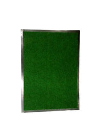 ALFOMBRA GOMA Y NYLON 40-60CM LISA VERDE