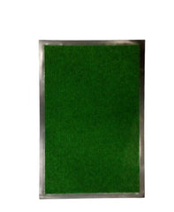 ALFOMBRA GOMA Y NYLON 50-70CM LISA VERDE